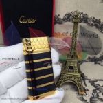 ARW 1:1 Perfect Replica 2019 New Style Cartier Classic Fusion Black And Gold Stripe Lighter Cartier Black And Gold Cap Jet Lighter
